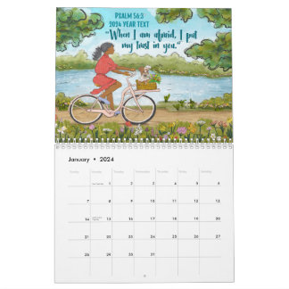 2024 års text PS 56:3-kalender Kalender