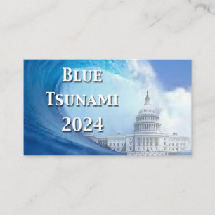 2024 års val av blå tsunami visitkort