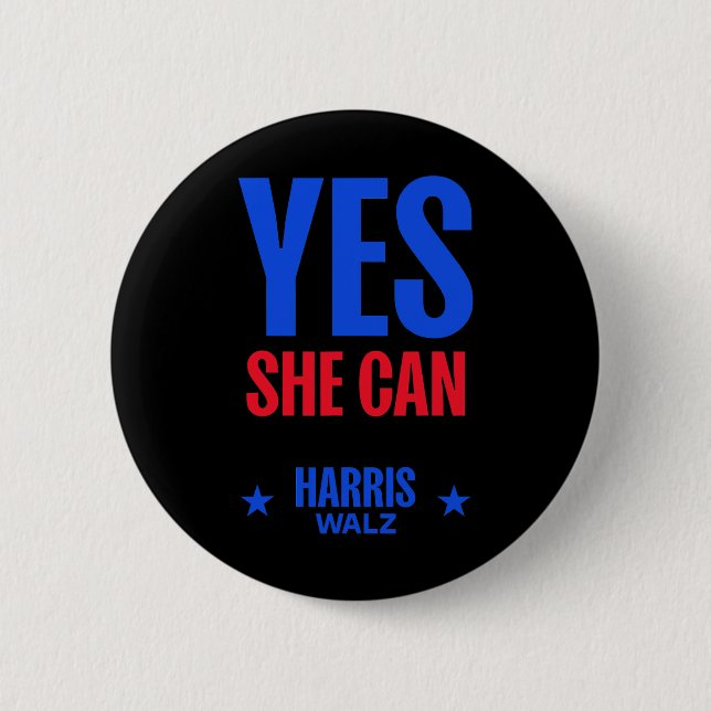 2024 års val av president Kamala Harris 1 Knapp (Framsida)