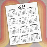 2024 års visningskalender för Fullt - grundläggand Flygblad<br><div class="desc">En grundläggande kalender i svartvitt. Ett standardutseende för ditt hemkontor eller skolskåp. Ett enkelt fullt i en snabbkalender till använda hela året.</div>