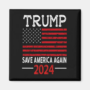 2024 Återigen, USA flagga Magnet