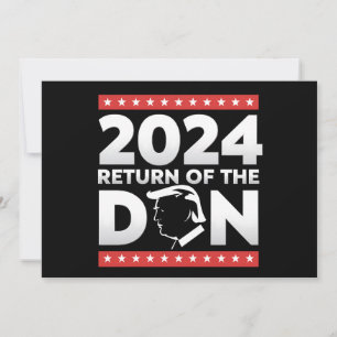2024 Återkomsten av Don Trump 45 47 USA:s presiden Inbjudningar