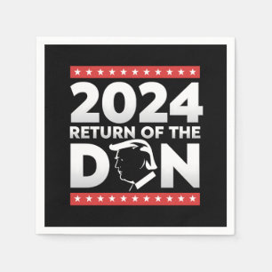 2024 Återkomsten av Don Trump 45 47 USA:s presiden Pappersservett