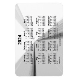 2024 Avstötande rökkalender från Janz 4x6 Magnet