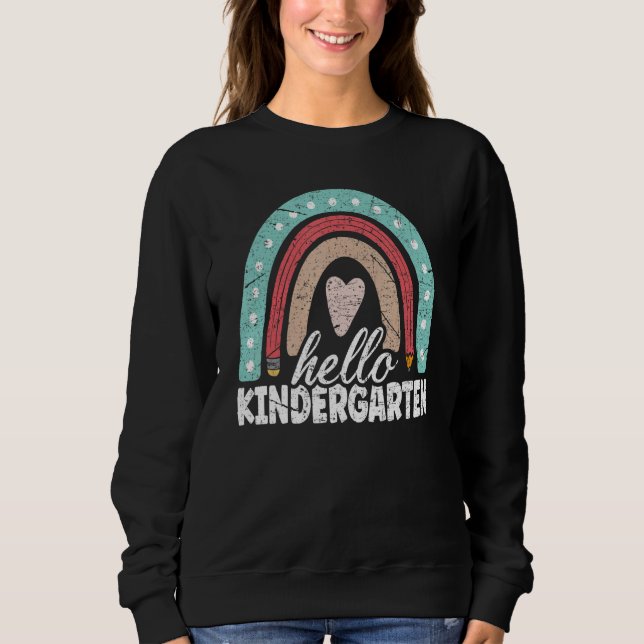 2024 Back To School Hello Kindergarten Teacher Rai T Shirt (Framsida)