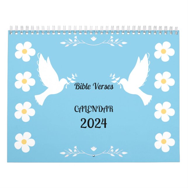 2024-Blommigtens kalender med Bible Verses (Omslag)