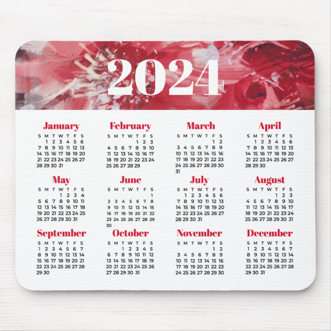 2024-Blommigtens kalender Musmatta (Framsidan)