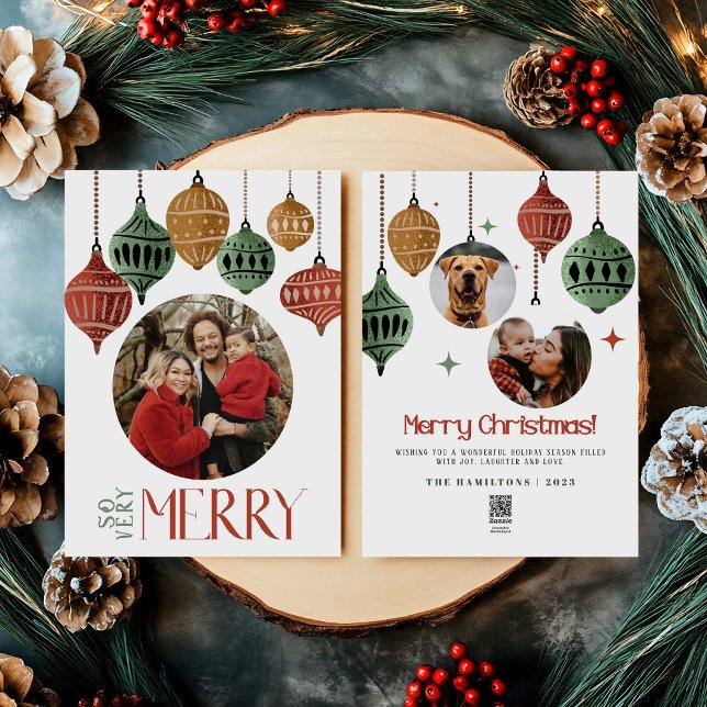 2024 Boho So Väldigt God jul Family Card Julkort (Skapare uppladdad)