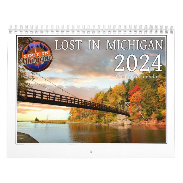 2024 Borttappad i Michigan Wall Calendar Kalender (Omslag)