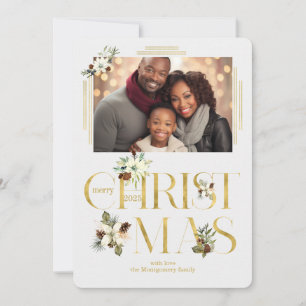 2024 Botanisk jultext - ett foto Julkort