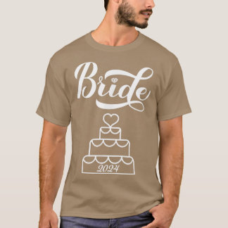 2024 Bride Bröllop Dekoration T Shirt