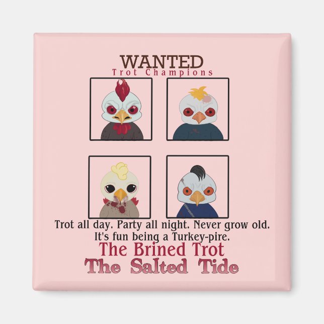 2024 Brinttrottävling Square Magnet (Framsidan)