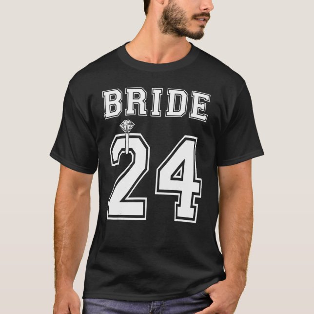 2024 Brud Förlovning Bröllopsfest Förslag Matchnin T Shirt (Framsida)