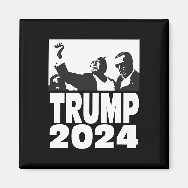 2024 Bulletsecure Teflon Don Rally Shooting Fist P Magnet (Framsidan)