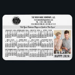 2024 Calendar Anpassningsbar Business Logotyp Namn Magnet<br><div class="desc">De här flexibla kalendermagneterna för 2024 som tittar i professionellen är perfekt för ditt företags kontorsvarumärke och marknadsföring. De har fet siffror i svart på vitt. Framför allt bör du ge ditt företag en slogan och en slogan med företagets logotyp, namn, webbplats, mobil, adress. Lägg till ett lodrät-foto i kalenderns...</div>