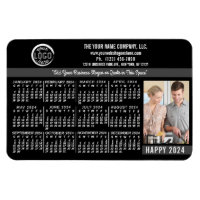 2024 Calendar Anpassningsbar Business Logotyp Namn
