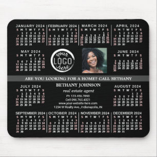 2024 Calendar Anpassningsbar Business Logotyp Phot Musmatta