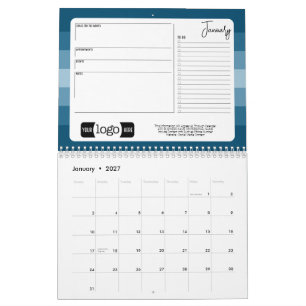 2024 Calendar Business Hälsning med Logotyp - Chee Kalender