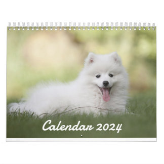 2024 Calendar Cute Puppy - Anpassningsbar Photo Ca Kalender