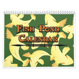 2024 Calendar Koi Fish Pond - färgstark Kalender
