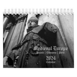 2024 Calendar Medieval Europe Religiösa SMALL 5x7 Kalender