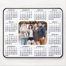 2024 Calendar Modern Black Family Photo Minimalist Musmatta