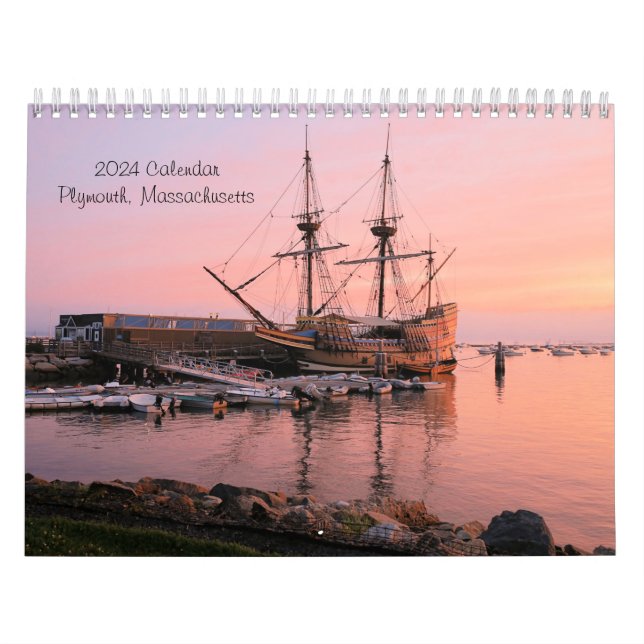 2024 Calendar Plymouth Massachusetts Kalender (Omslag)