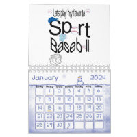 2024 Calendar Sports Football, Basketball, konfekt