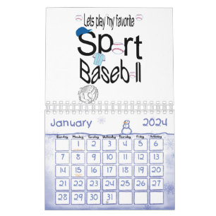 2024 Calendar Sports Football, Basketball, konfekt Kalender