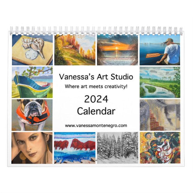2024 Calendar Vanessa's Art Studio Kalender (Omslag)