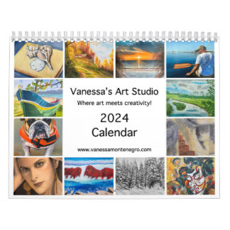 2024 Calendar Vanessa's Art Studio Kalender