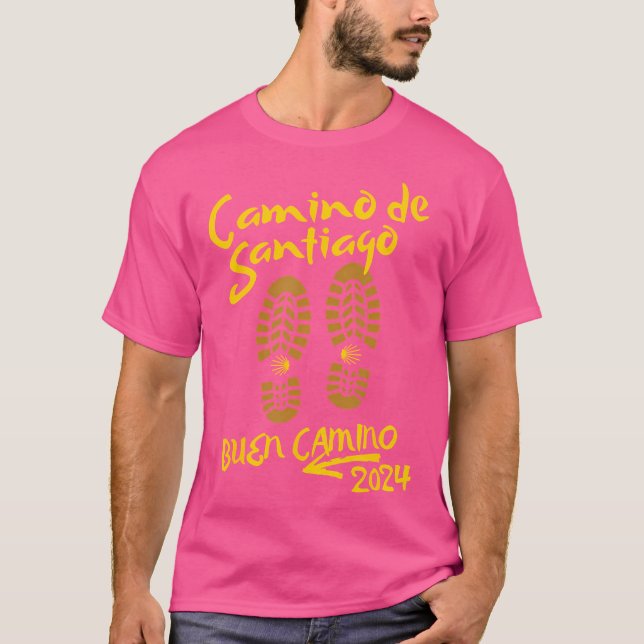 2024 Camino De Santiago Buen Camino Keepsaké T Shirt (Framsida)