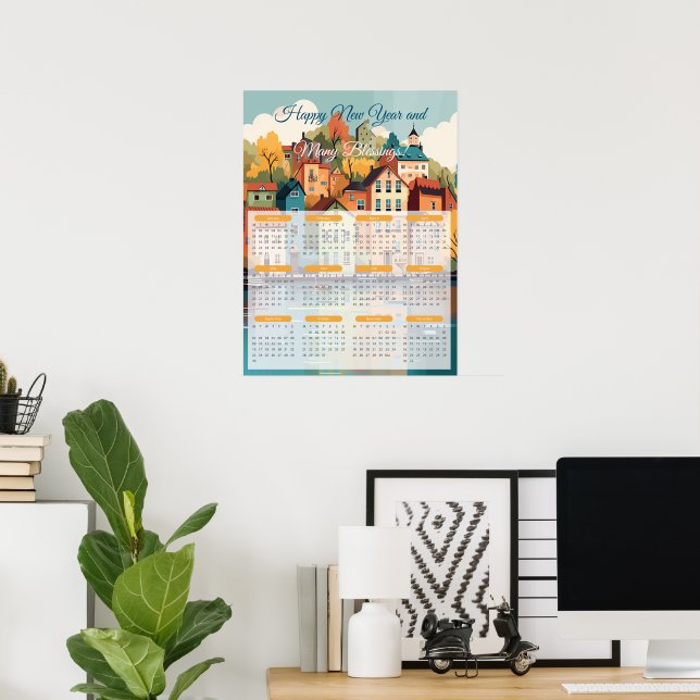 2024 Charming By Kalender  Poster (Hemmakontoret)