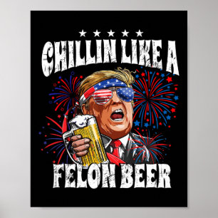 2024 Chillar som en brottsling Öl Poster