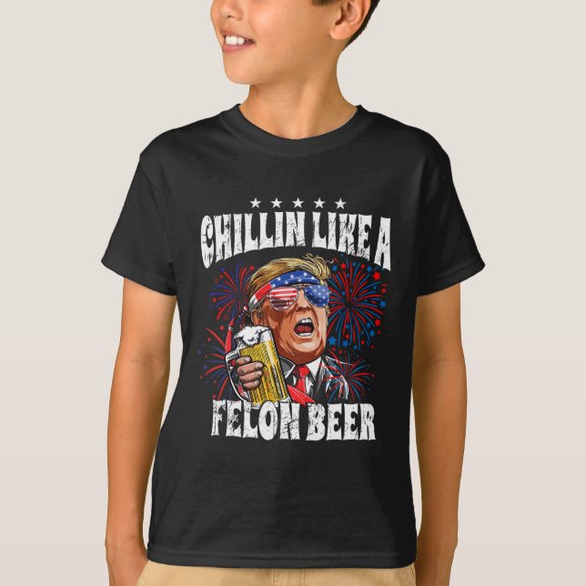 2024 Chillin som ett felonöl T Shirt (Framsida)