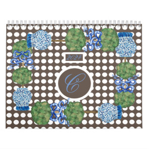 2024 Chinoiserie Garden Topiary Ginger Burk Burk Kalender