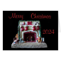 2024 CHRISTMS MANTLE GREETING CARD