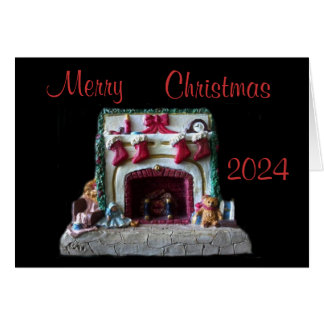 2024 CHRISTMS MANTLE GREETING CARD HÄLSNINGSKORT