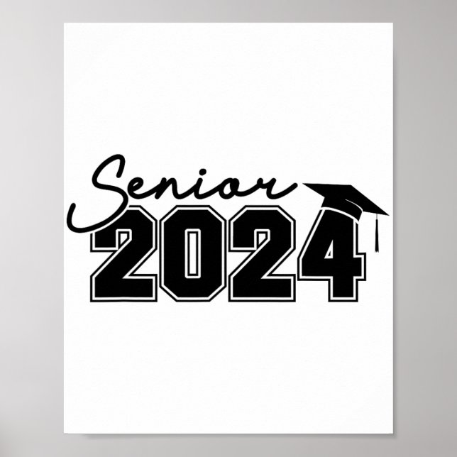 2024 CL av 2024 Förra dagen i Studenten Grad Poster (Framsidan)