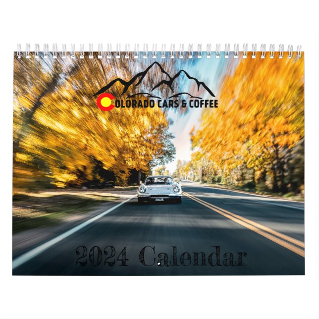 2024 Colorado Cars and Coffee Calendar Kalender (Omslag)