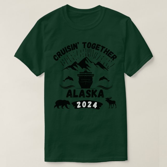 2024 Cruise Resa to Alaska TShirt T Shirt (Design framsida)