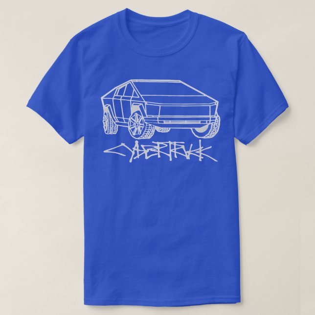2024 CyberTruck Hoodie T Shirt (Design framsida)
