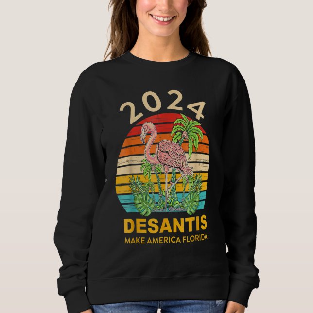 2024 Desantis Flamingo Lover Quote T Shirt (Framsida)