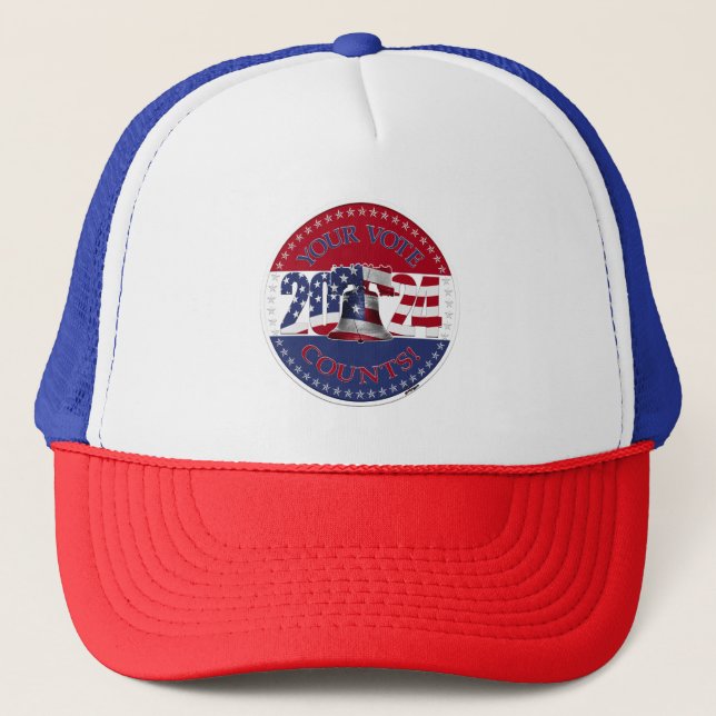 2024 Din Röst Räknas Liberty Bell USA Flagga Keps (Framsida)