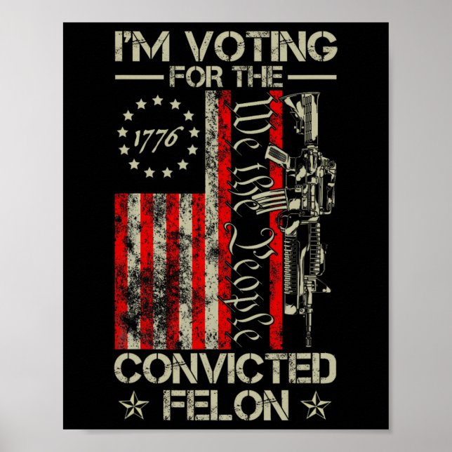 2024 dömd Felon12 Poster (Framsidan)