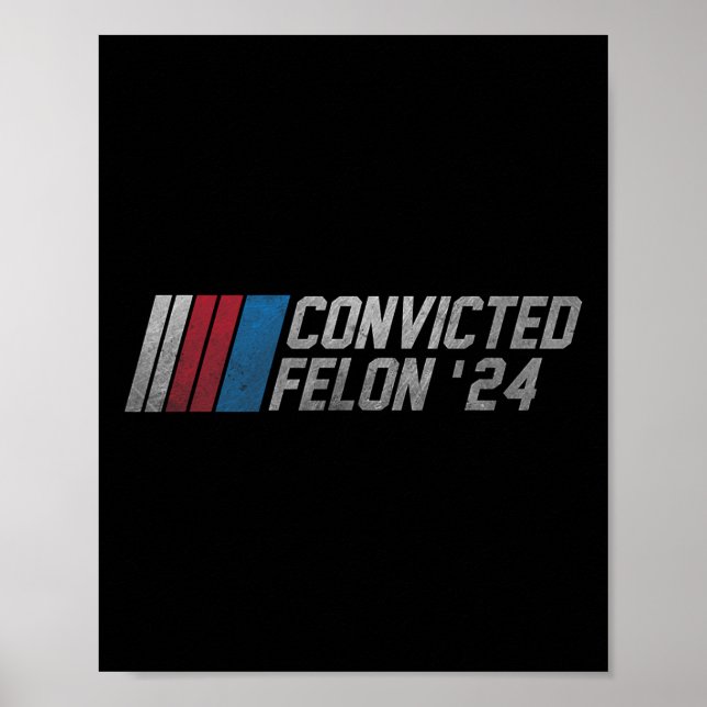 2024 dömd Felon18 Poster (Framsidan)
