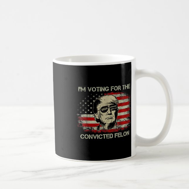 2024 dömd Felon Trump 2024 ny talman Kaffemugg (Höger)