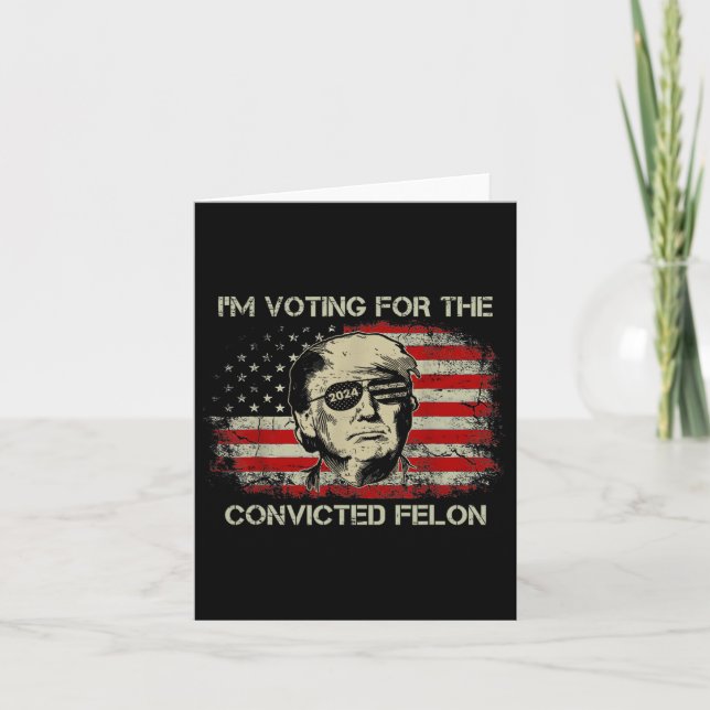 2024 dömd Felon Trump 2024 ny talman Kort (Framsida)