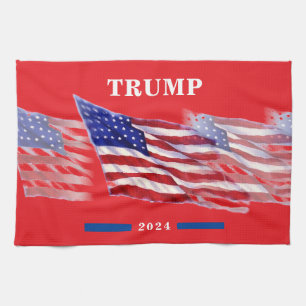 2024 Donald Trump American Flagga Kökshandduk