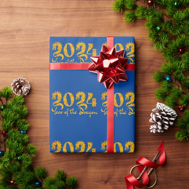 2024 DRÖMMEN OM DRAKE GULD PRESENTPAPPER (Julgåva)